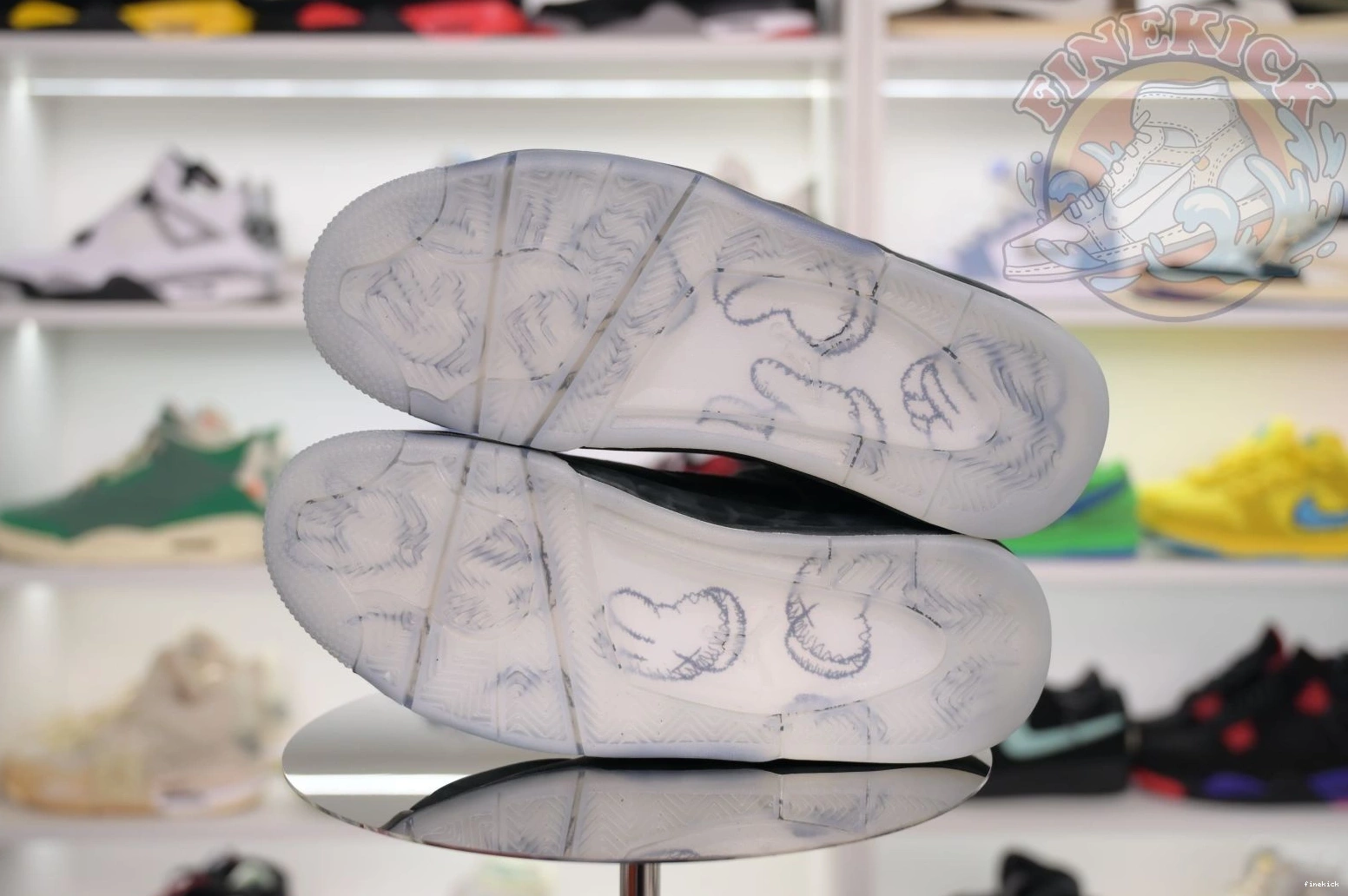 black kaws Jordan Air 4 Jordan 0217